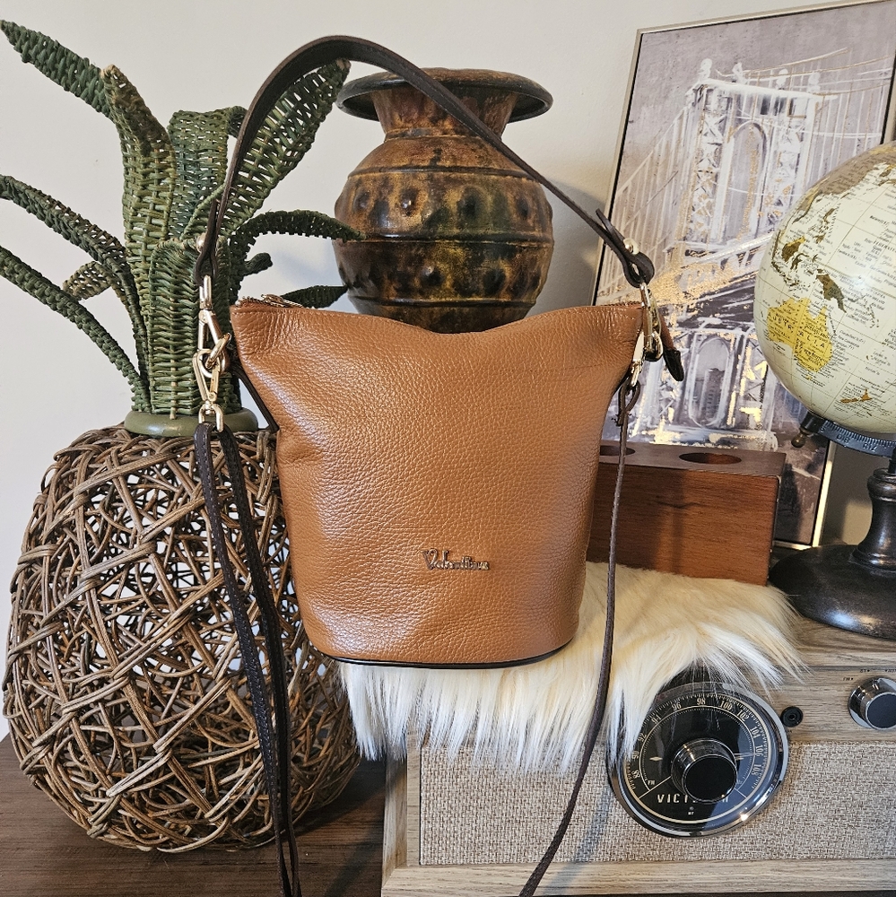 Valentina Italian leather crossbody Shoulder bag